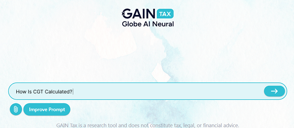 Example of a vague tax question input